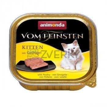 Animonda Vom Feinsten Cat Paštéta kitten s hydinou 16 x 100g