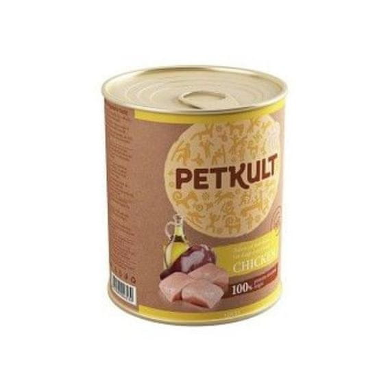 Petkult Konzerva pre psa Adult Kura 800g