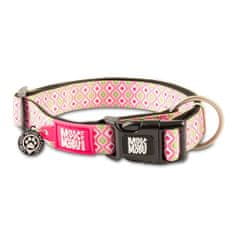 MAX MOLLY Dog Obojok Smart ID Retro Pink L