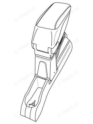 LAMPA Adaptér na lakťovú opierku 56182 FORD KA 1/09>