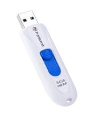 Transcend 64GB JetFlash 790W, USB 3.0 (3.1 Gen 1) flash disk, bielo/modrý