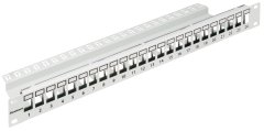 19&quot; patchpanel pre 24 modulu SFA/SFB, neosadený, 1U, RAL 7035