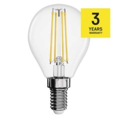 EMOS LED žiarovka Filament Mini Globe / E14 / 6 W (60 W) / 810 lm / neutrálna biela