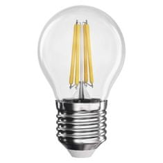 EMOS LED žiarovka Filament Mini Globe / E27 / 6 W (60 W) / 810 lm / neutrálna biela