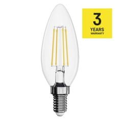 EMOS LED žiarovka Filament sviečka / E14 / 6 W (60 W) / 810 lm / teplá biela