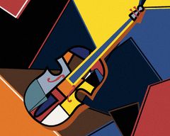 ZUTY Diamantové maľovanie - VIOLONCELLO V KUBISTICKOM ŠTÝLE YES 40x50 cm