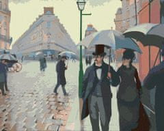 ZUTY Diamantové maľovanie - PARIS STREET; RAINY DAY (GUSTAVE CAILLEBOTTE) 40x50 cm NO