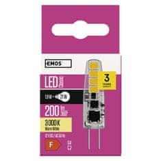 EMOS LED žiarovka Classic JC / G4 / 1,9 W (21 W) / 200 lm / teplá biela