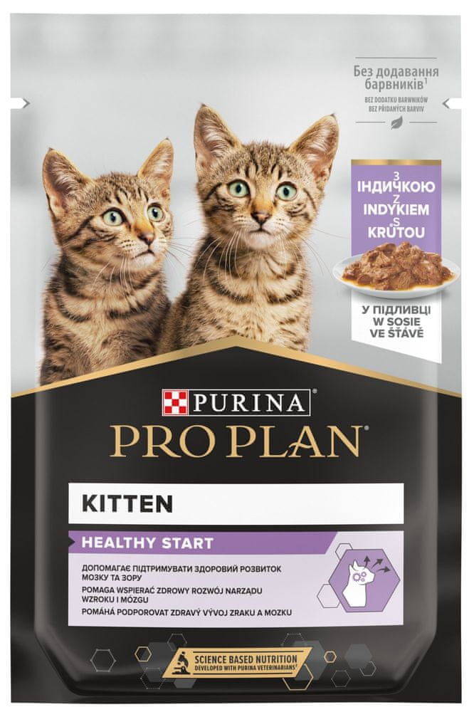 Purina Pro Plan KITTEN HEALTHY START, kapsička pre mačky s morkou 26x85 g