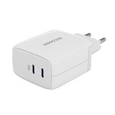 Ricomm 65W sieťová nabíjačka GaN Ricomm RC652 EU, 2xUSB-C + USB-C kábel 2,1 m