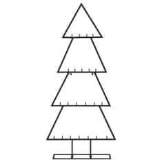 Vidaxl Kovový vianočný dekoratívny stromček čierny 125 cm