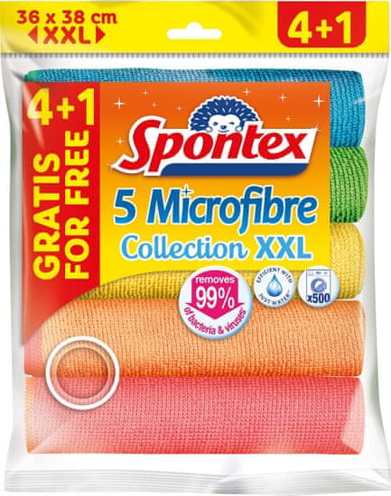 Spontex Microfibre Economic XXL 4+1