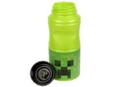 sarcia.eu Minecraft, Creeper zelená fľaša na vodu, plastová fľaša na vodu 380 ml 