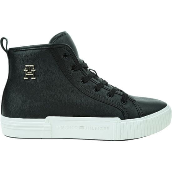 Tommy Hilfiger Obuv čierna Vulc Leather Sneaker Hi