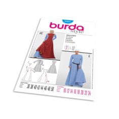 Burda Strih Burda 7977 - Stredoveké šaty, hradná pani, kráľovná