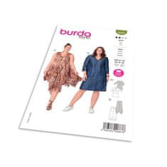 Burda Strih Burda 6036 - Športové šaty s vreckami, voľné šaty