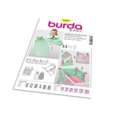 Burda Strih Burda 9479 - Polstrovanie do postieľky, vreckár, spací vak, zavinovačka