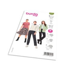 Burda Strih Burda 6053 - Zapínací sveter, kardigan