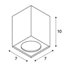 SLV BIG WHITE ALTRA DICE, stropné svietidlo, QPAR51, hranaté, biele, max. 35 W 151511