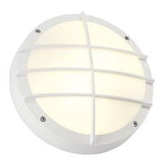 SLV BIG WHITE Bulan GRID, vonkajšie nástenné a stropné svietidlo, TC-TSE, IP44, okrúhle, biele, max. 50 W 229081