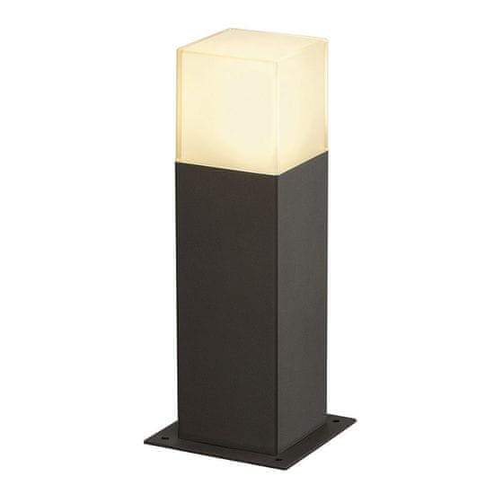 SLV BIG WHITE GRAFIT 30, vonkajšie stojaca lampa, TC-DSE, IP44, antracit, úsporná žiarovka, D / Š / V 12/12/30 cm, max. 11 W 231215