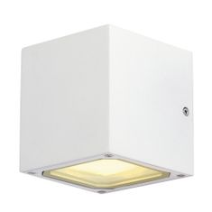 SLV BIG WHITE SITRA CUBE, vonkajšie nástenné svietidlo, TCR-TSE, IP44, biele, max. 18 W 232531