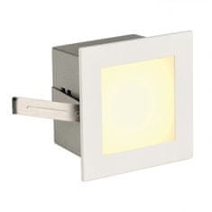 SLV BIG WHITE FRAME BASIC, vstavané svietidlo, LED, 3000K, hranaté, biele matné, vr. listových pružín 113262