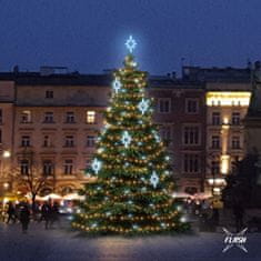 DecoLED LED svetelná sada na stromy vysoké 9-11, teplá biela s Flash, ľadovej dekory EFD09S2