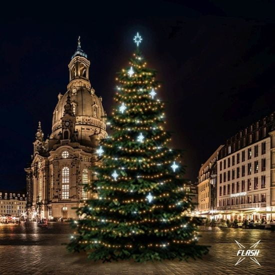 DecoLED LED svetelná sada na stromy vysoké 18-20, teplá biela s Flash, ľadovej dekory DZ113S4