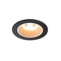 SLV BIG WHITE NUMINOS DL S vnútorné LED zápustné stropné svietidlo čierna/biela 2700 K 55° vrátane listových pružín 1003776