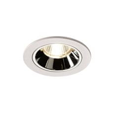 SLV BIG WHITE NUMINOS DL S vnútorné LED zápustné stropné svietidlo biela/chróm 4000 K 40° vrátane listových pružín 1003834