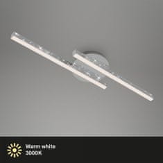 BRILONER BRILONER LED stropné svietidlo, 60 cm, 10,5 W, 1400 lm, chróm BRILO 3517-028