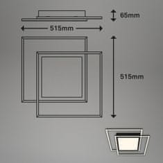 BRILONER BRILONER LED stropné svietidlo, 51,5 cm, 50 W, 5000 lm, čierna mat BRILO 3740-015