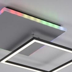 PAUL NEUHAUS LEUCHTEN DIREKT aj s JUST LIGHT LED stropné svietidlo hranaté hliník CCT stmievateľné Rainbow RGB 2700-5000K LD 11327-95