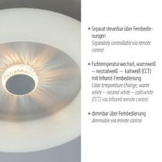 PAUL NEUHAUS LEUCHTEN DIREKT aj s JUST LIGHT LED stropné svietidlo biele kruhové 50x50 krištáľový efekt stmievateľné CCT 2700-5000K LD 14383-16