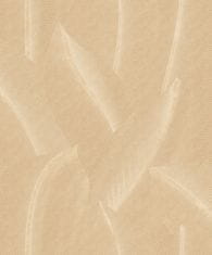Béžová, jemne plastická vliesová tapeta s vinylovým povrchom, efektný vzor listov.