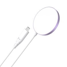 Choetech T518 MagSafe bezdrôtová nabíjačka 15W, ružová