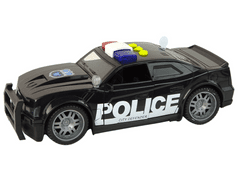 Lean-toys Policajné auto 1:14 Svetlá Zvuky Čierna