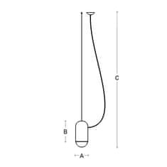 LUCIS LUCIS závesné svietidlo CAPSULE 1x25W E27 sklo šedá opál ZL.11.C15.47