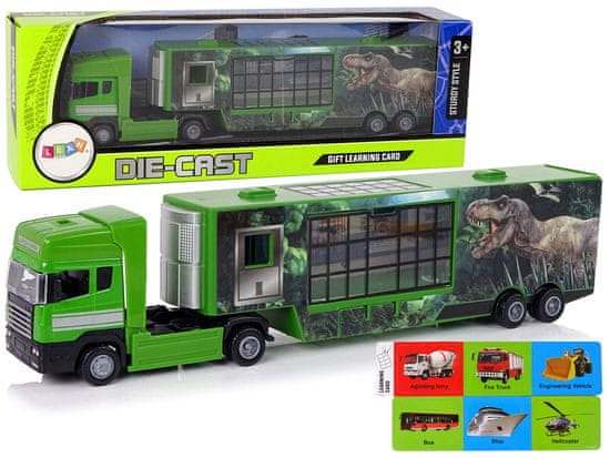 Lean-toys Veľký dinosaurus Transporter Truck Auto Kov