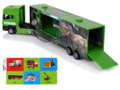 Lean-toys Veľký dinosaurus Transporter Truck Auto Kov