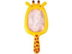 Lean-toys Súprava zvierat na kúpanie s gumovou sieťovinou Žirafa