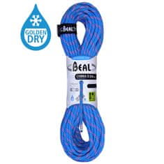 Beal Horolezecké lano Beal Cobra 8,6mm UNICORE Golden Dry modrá