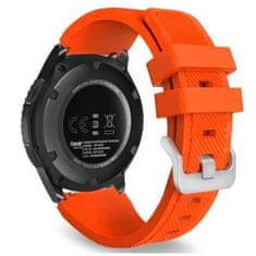 BStrap Silicone Sport remienok na Samsung Gear S3, grep orange