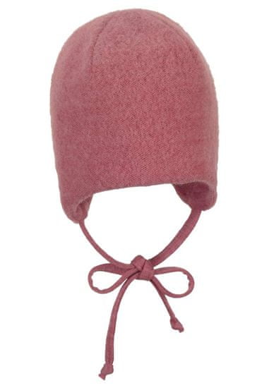 Sterntaler Čiapka na zaväzovanie vlnená podšitá MERINO pink dievča 35 cm -0-1 m