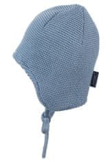 Sterntaler Čiapka pletená GOTS bavlnená podšívka na viazanie blue chlapec veľ. 41 cm - 4-5 m