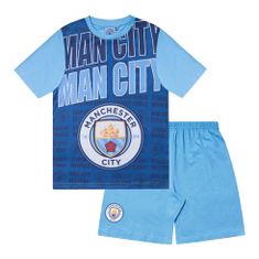 Fan-shop Dětské pyžamo MANCHESTER CITY Text navy Dětská: 10-11 let