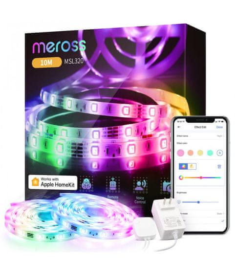 Meross Meross Smart Wi-Fi LED pás RGB 2x5m, MSL320HK (EU verzia)