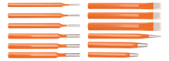 Autonar czech Vyrážače, sekáče a jamky, súprava 12 kusov - NEO tools 33-062