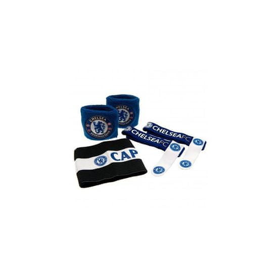 FOREVER COLLECTIBLES Accessories set CHELSEA F.C. (2x potítko, kapitánska páska, 2x držiak chráničov)